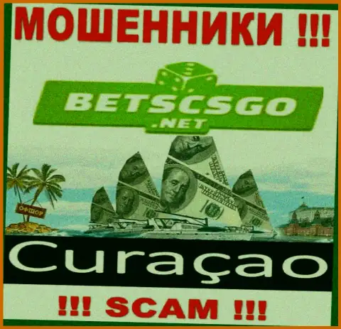 BetsCSGO Net - интернет махинаторы, имеют офшорную регистрацию на территории Кюрасао