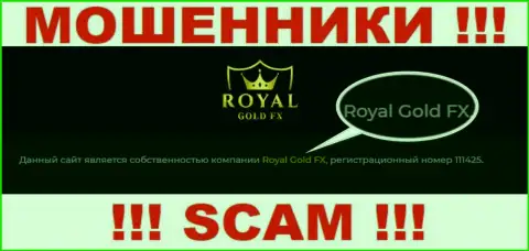Юридическое лицо РоялГолд Фикс - это Royal Gold FX, такую информацию показали мошенники на своем веб-сайте