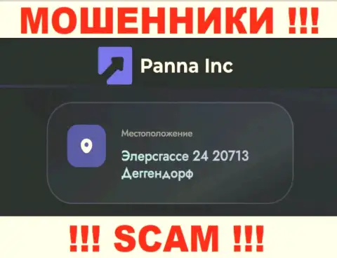 Адрес регистрации конторы Panna Inc на официальном информационном портале - фиктивный !!! ОСТОРОЖНЕЕ !!!