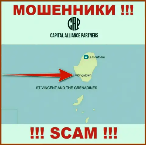 С конторой CAPartners довольно опасно совместно работать, адрес регистрации на территории Сент-Винсент и Гренадины