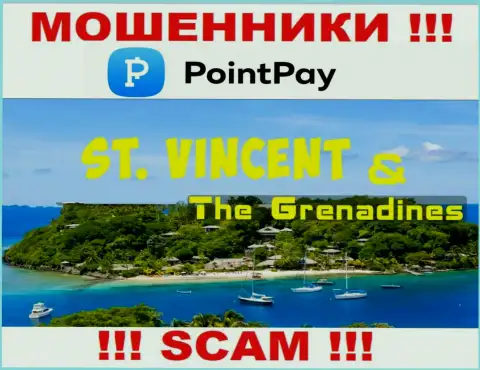 Поинт Пей сообщили на сайте свое место регистрации - на территории Kingstown, St. Vincent and the Grenadines