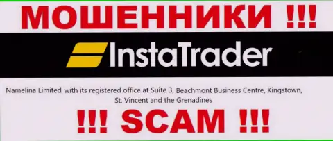 Будьте крайне бдительны - контора Insta Trader спряталась в оффшорной зоне по адресу Suite 3, ​Beachmont Business Centre, Kingstown, St. Vincent and the Grenadines и грабит своих клиентов