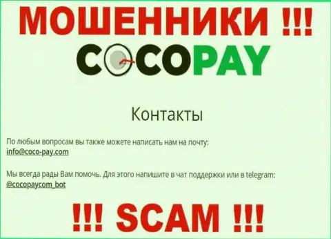 Общаться с компанией КокоПейнельзя - не пишите к ним на е-майл !!!