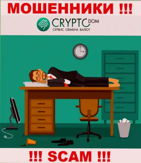 Отыскать инфу об регуляторе internet лохотронщиков CryptoDom нереально - его просто-напросто нет !