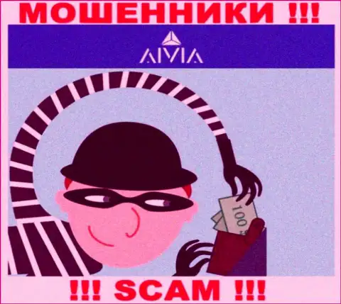 Не взаимодействуйте с интернет мошенниками Аивиа Интернатионал Инк, лишат денег однозначно