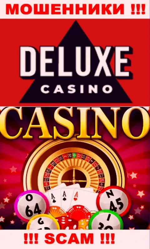 Deluxe-Casino Com - это бессовестные мошенники, вид деятельности которых - Казино