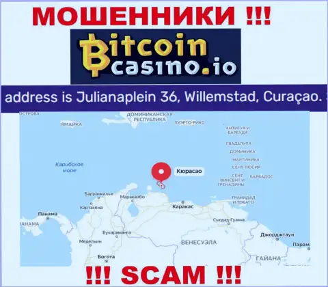 Будьте осторожны - компания Bitcoin Casino скрылась в офшоре по адресу - Джулианаплейн 36, Виллемстад, Кюрасао и кидает наивных людей