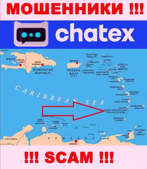 Не верьте мошенникам Chatex, поскольку они разместились в оффшоре: Сент-Винсент и Гренадины