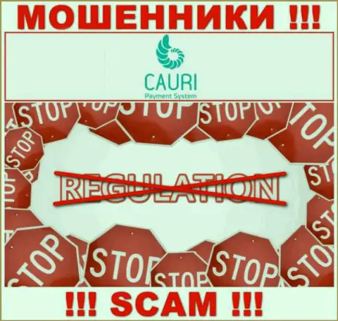 Регулятора у компании Cauri НЕТ !!! Не доверяйте данным аферистам вложенные денежные средства !