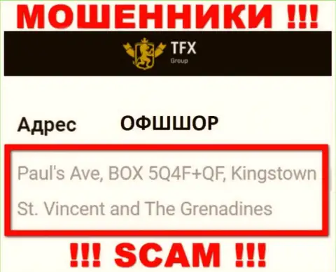Не работайте с конторой TFX Group - указанные мошенники отсиживаются в оффшорной зоне по адресу: Paul's Ave, BOX 5Q4F+QF, Kingstown, St. Vincent and The Grenadines