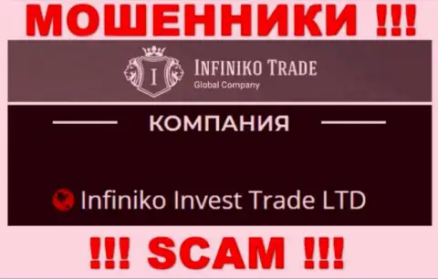 Infiniko Invest Trade LTD - это юридическое лицо internet-мошенников Infiniko Trade