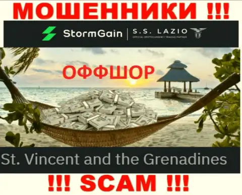 St. Vincent and the Grenadines - именно здесь, в офшоре, зарегистрированы internet жулики Storm Gain
