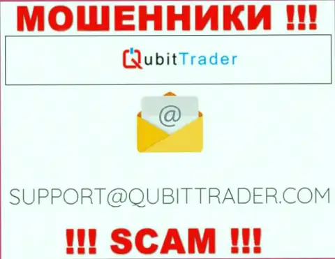 Электронная почта аферистов QubitTrader, найденная у них на ресурсе, не надо общаться, все равно лишат денег