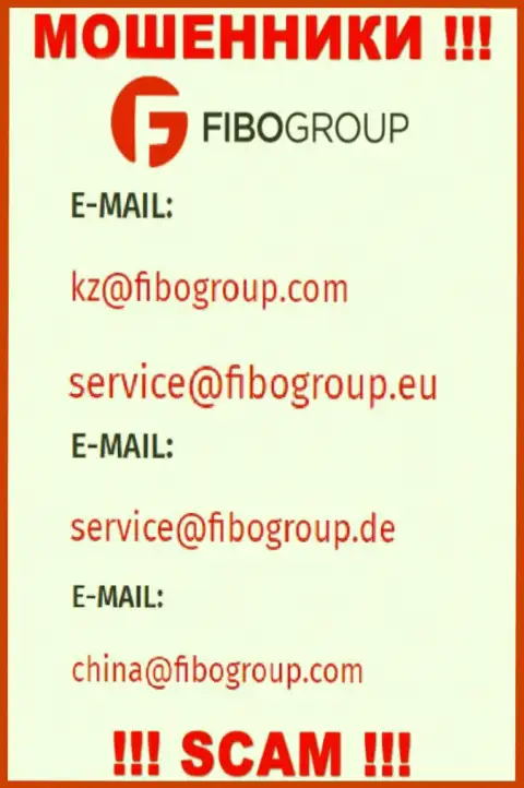E-mail, который internet-ворюги FiboForex опубликовали у себя на официальном сервисе