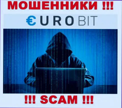 Информации о лицах, которые управляют EuroBit в глобальной интернет сети отыскать не представилось возможным