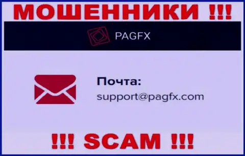 Вы должны понимать, что переписываться с организацией PagFX даже через их e-mail довольно-таки рискованно - это мошенники