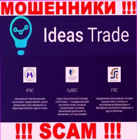 Проделки IdeasTrade Com крышует жульнический регулирующий орган - IFSC
