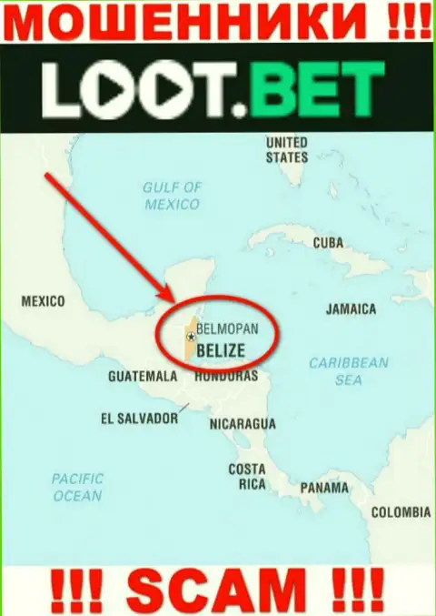 Советуем избегать совместного сотрудничества с internet-мошенниками LootBet, Belize - их оффшорное место регистрации