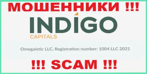 Рег. номер очередной неправомерно действующей компании ИндигоКапиталс - 1004 LLC 2021