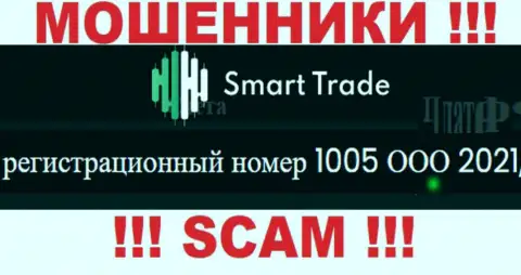 Слишком рискованно совместно работать с организацией Smart-Trade-Group Com, даже при явном наличии рег. номера: 1005 000 2021