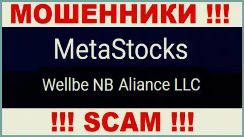 Юридическое лицо интернет мошенников Мета Стокс - это Wellbe NB Aliance LLC