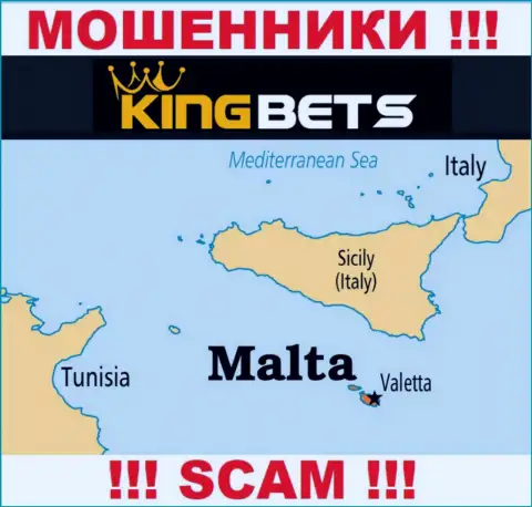 KingBets - это интернет-ворюги, имеют оффшорную регистрацию на территории Malta