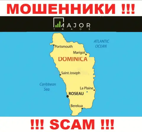 Лохотронщики Major Trade засели на территории - Dominica, чтоб спрятаться от ответственности - РАЗВОДИЛЫ