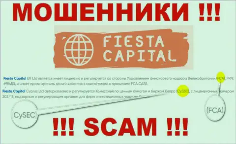 FCA - это регулятор: мошенник, который прикрывает противоправные махинации Фиеста Капитал Кипр Лтд