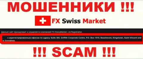 Юридическое место регистрации интернет мошенников FX Swiss Market - Сент-Винсент и Гренадины