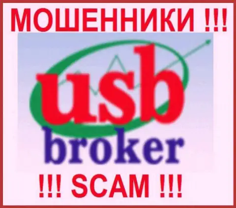 Логотип жульнической Форекс брокерской конторы УСББрокер Ком